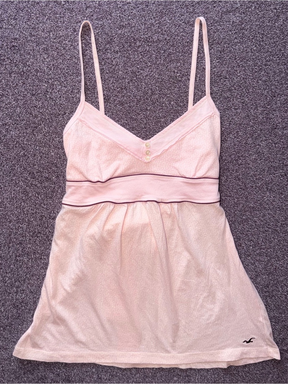 Vintage Y2K Hollister 2000s Babydoll Bow Tank Top